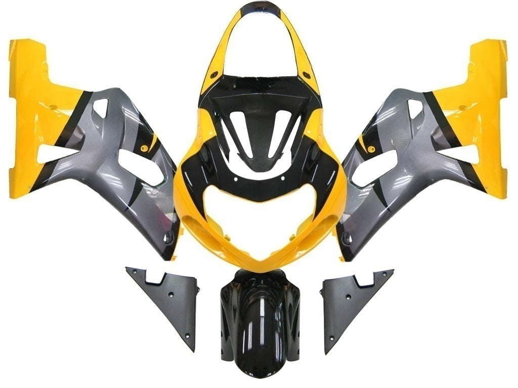 Carene 2001-2003 Suzuki GSXR 750 Giallo Argento GSXR Racing Generico