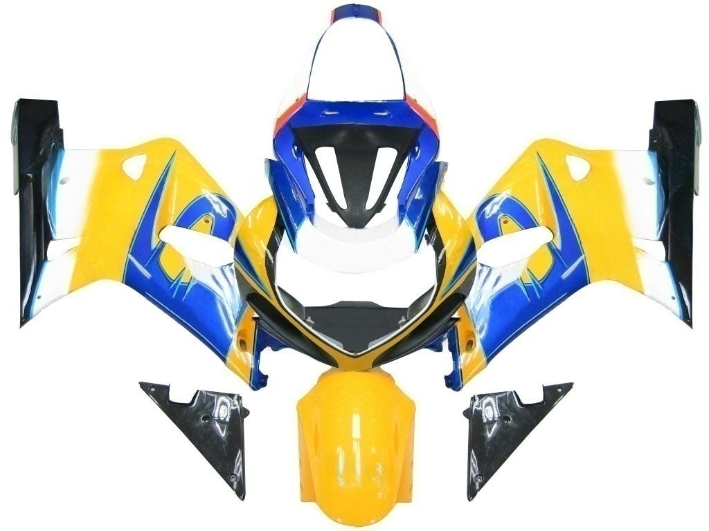 Amotopart 2001-2003 Suzuki GSXR750 Desolation Clothing Multi Yellow & Blue Kit