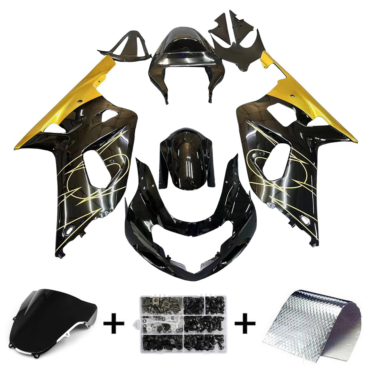 Suzuki GSXR750 2001-2003 Kit carenatura Carrozzeria Plastica ABS