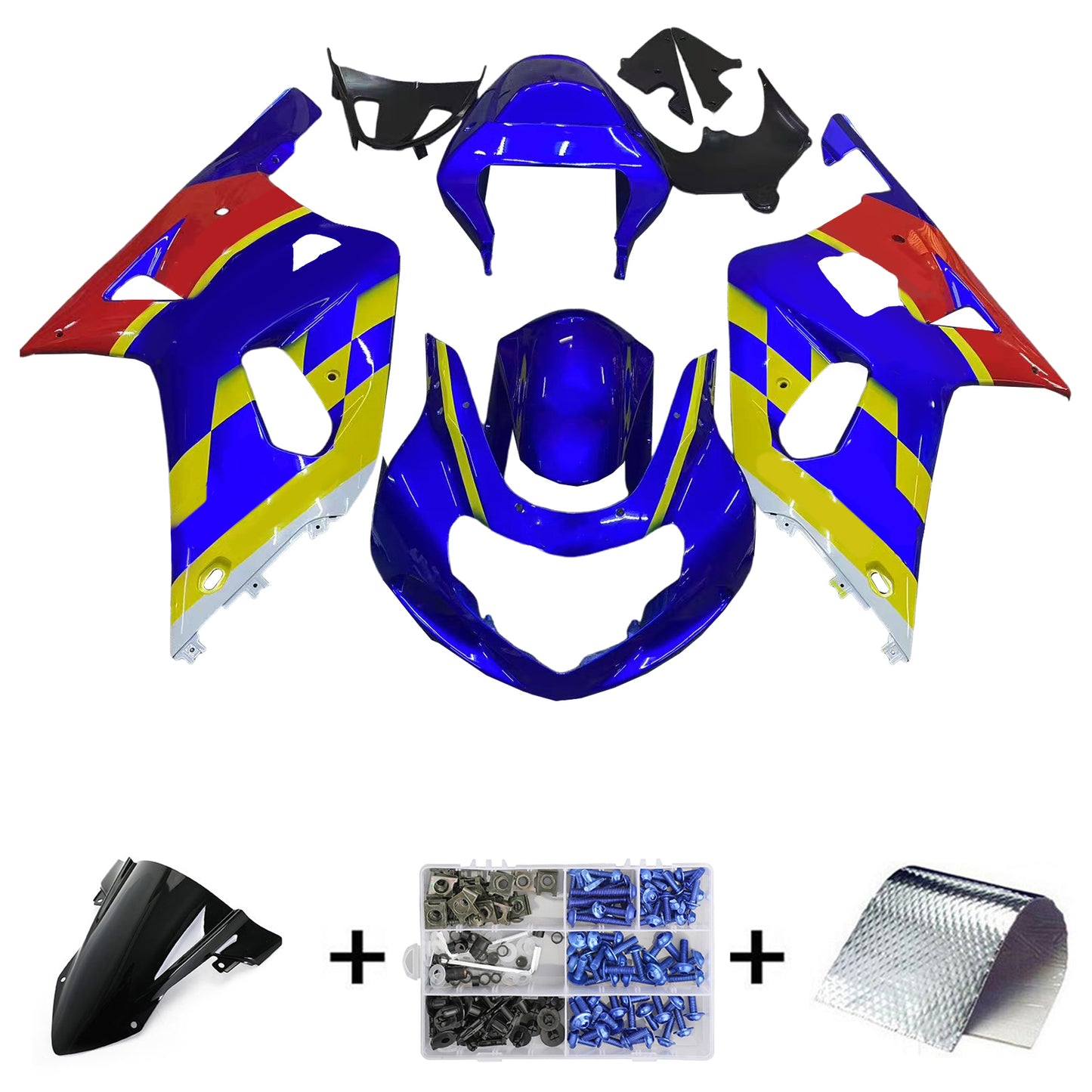 Suzuki GSXR750 2001-2003 Kit carenatura Carrozzeria Plastica ABS