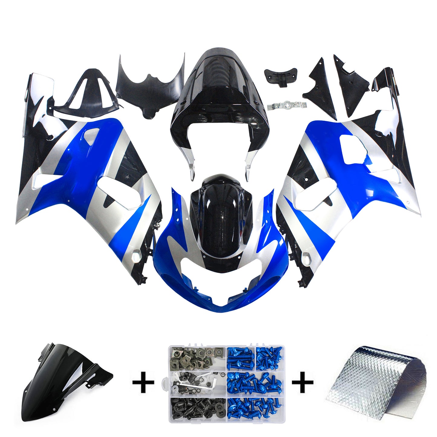 Suzuki GSXR750 2001-2003 Kit carenatura Carrozzeria Plastica ABS