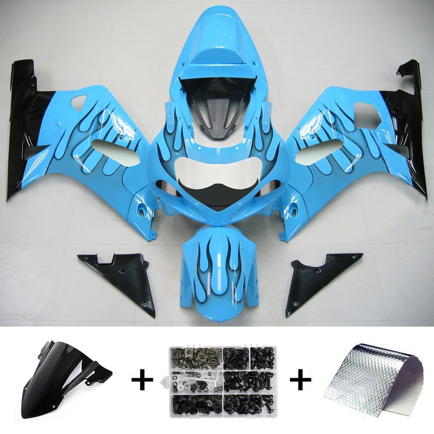 Kit carenatura Suzuki GSXR750 2001-2003 Carrozzeria Plastica ABS