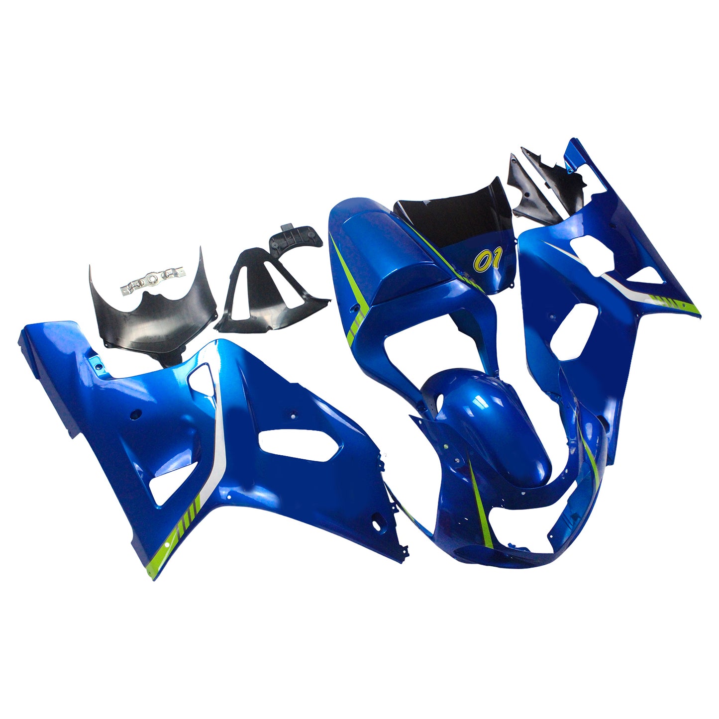 Kit carenatura Suzuki GSXR750 2001-2003 Carrozzeria Plastica ABS