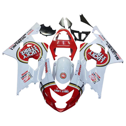 Carene 2004-2005 Suzuki GSXR 600 750 White &amp; Red Lucky Strike Generic