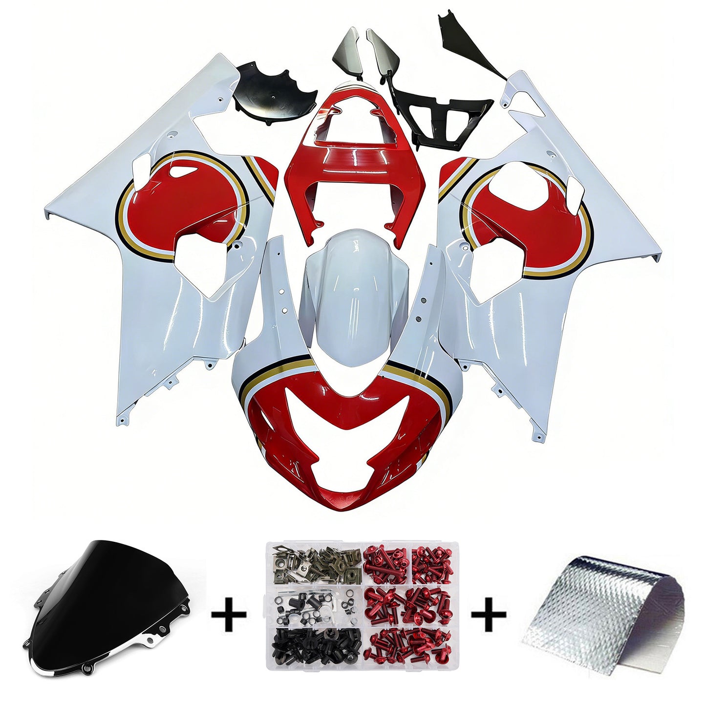 Suzuki GSXR 600/750 2004-2005 Kit Carena Carrozzeria Plastica ABS