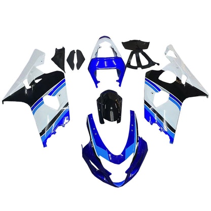Carene 2004-2005 Suzuki GSXR 600 750 Blu Bianco Nero GSXR Racing Generico