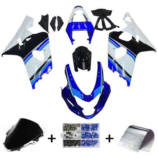 Carene 2004-2005 Suzuki GSXR 600 750 Blu Bianco Nero GSXR Generico