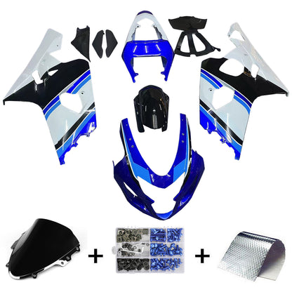 Carene 2004-2005 Suzuki GSXR 600 750 Blu Bianco Nero GSXR Racing Generico
