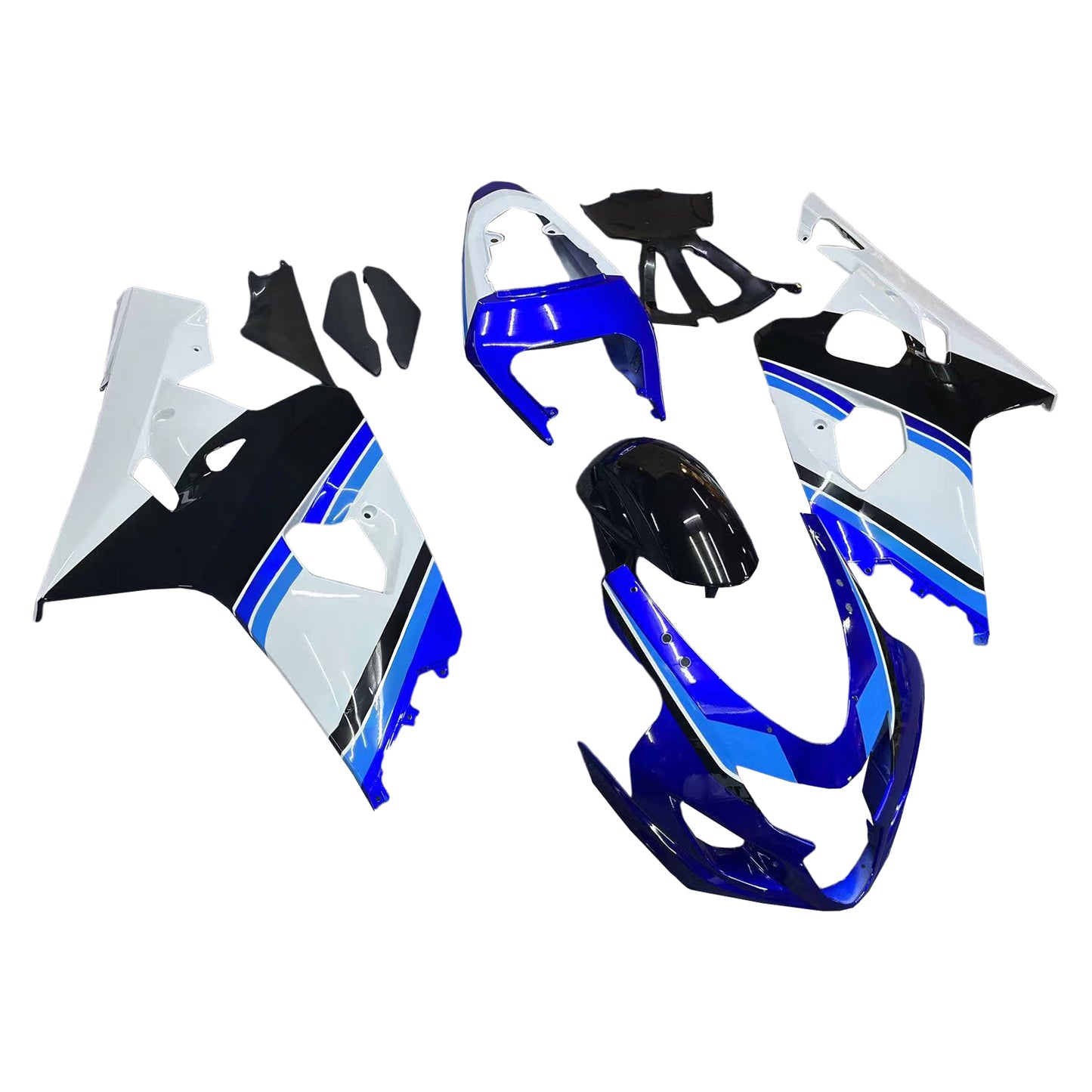 Carene 2004-2005 Suzuki GSXR 600 750 Blu Bianco Nero GSXR Racing Generico
