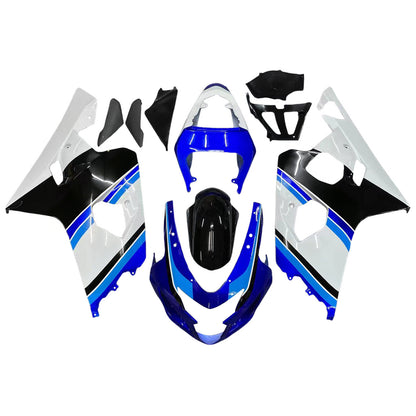 Amotopart 2004-2005 Suzuki GSXR600750 Clearing White & Blue Kit