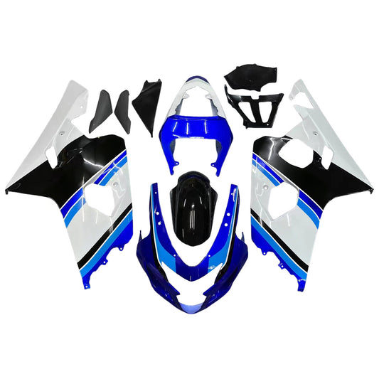 Amotopart 2004-2005 Suzuki GSXR600750 Clearing White & Blue Kit