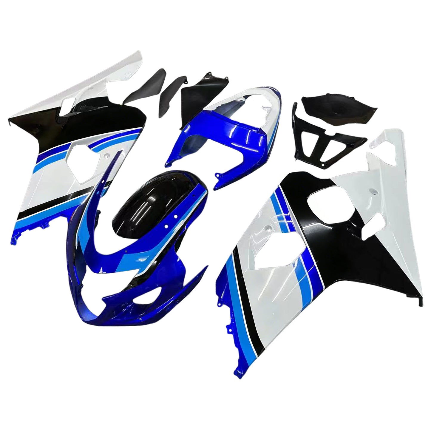 Amotopart 2004-2005 Suzuki GSXR600750 Clearing White & Blue Kit