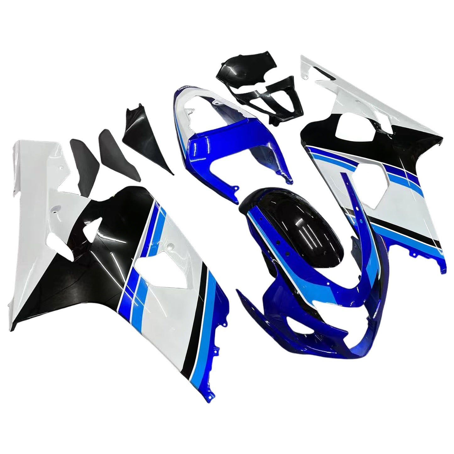 Amotopart 2004-2005 Suzuki GSXR600750 Clearing White & Blue Kit