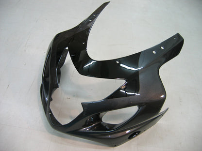 Per GSXR 600/750 2004-2005 Carrozzeria Carenatura ABS nero Stampato ad iniezione Plastica Set Generico