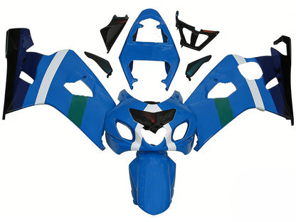 Per GSXR 600/750 2004-2005 Carrozzeria Carenatura Blu Rizla ABS Stampato ad Iniezione Plastica Set Generico