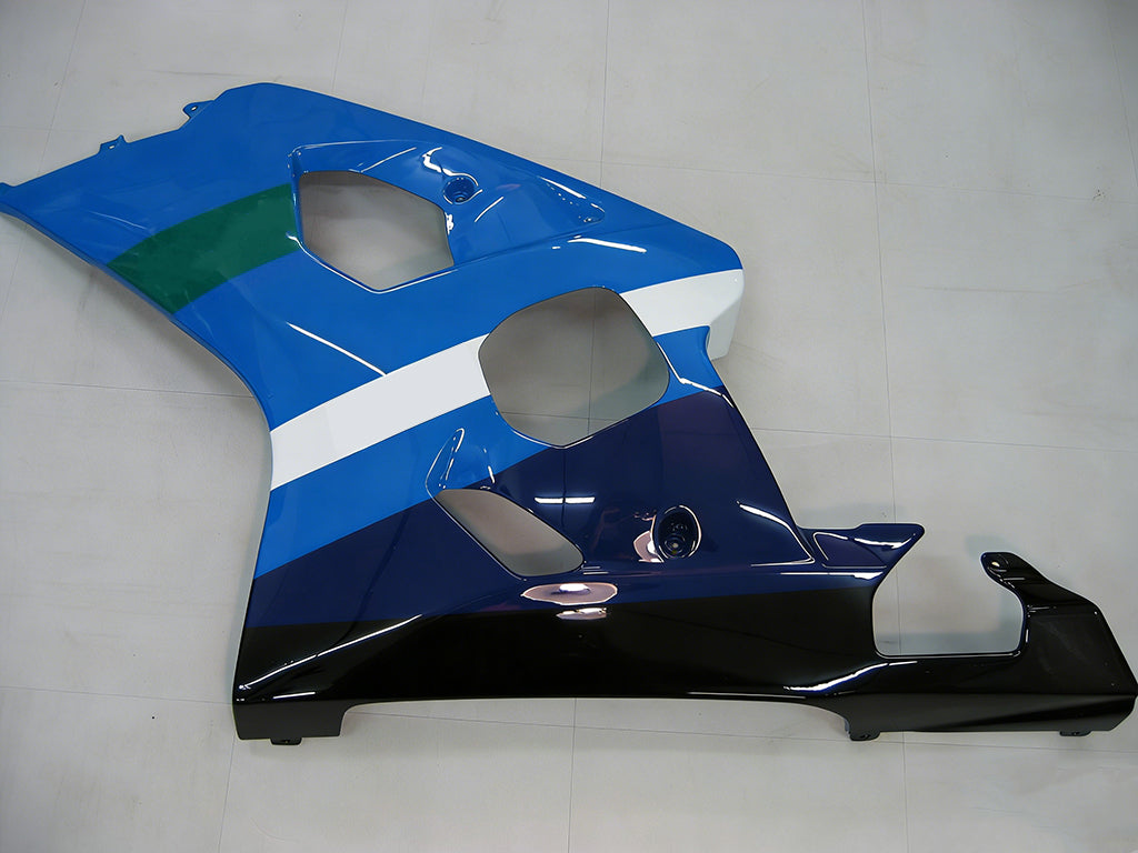 Per GSXR 600/750 2004-2005 Carrozzeria Carenatura Blu Rizla ABS Stampato ad Iniezione Plastica Set Generico