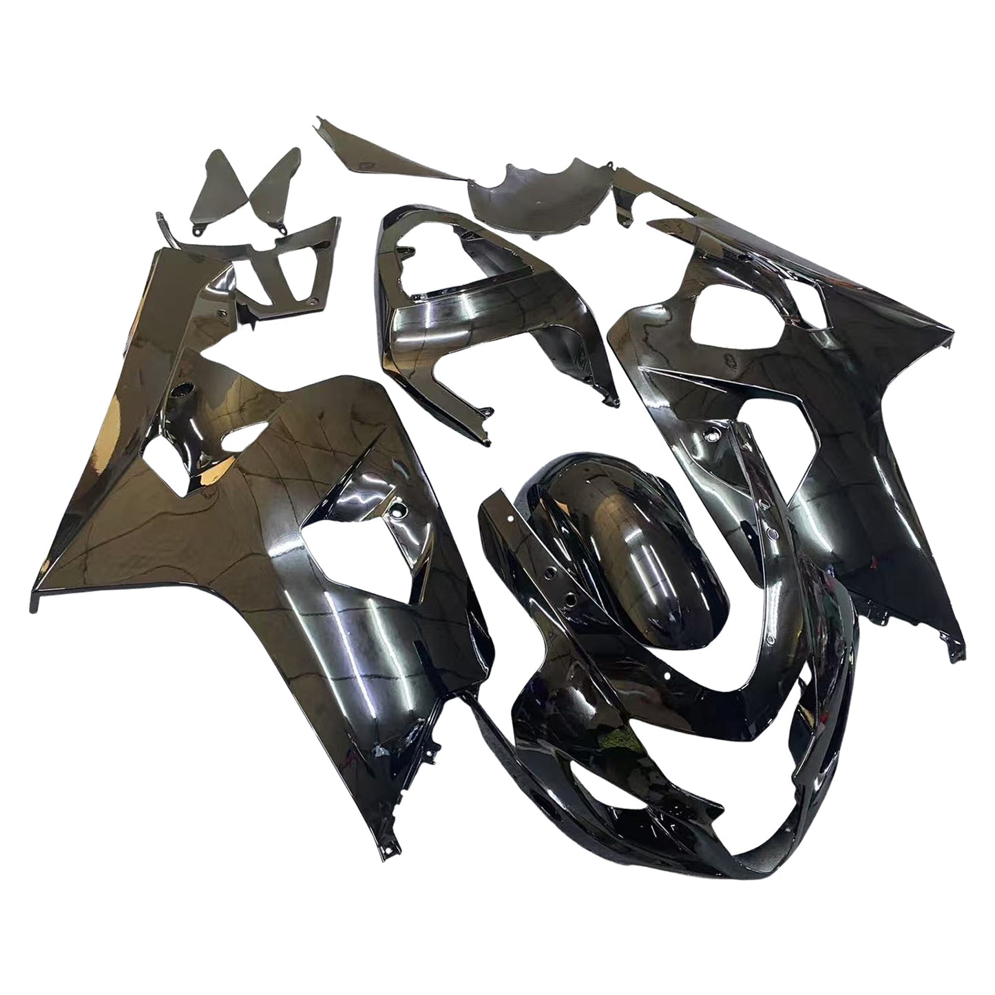 Carene 2004-2005 Suzuki GSXR 600 750 All Black GSXR Racing Generico