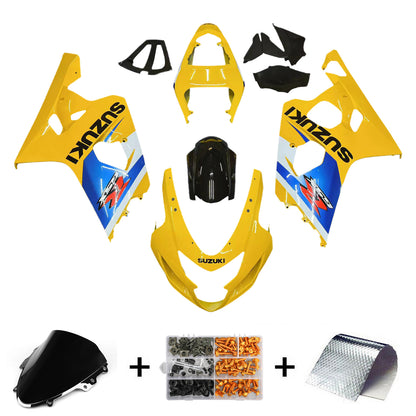 Amotopart 2004-2005 Suzuki GSXR600750 Kit multicolore giallo fuso