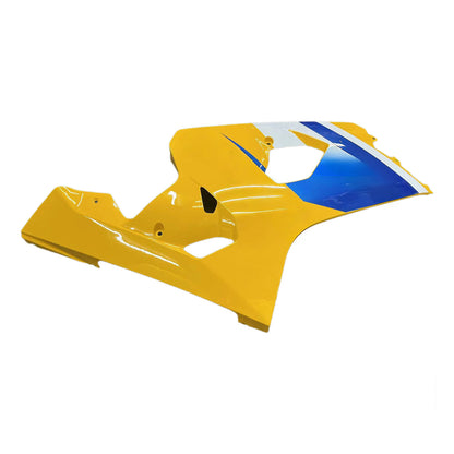 Per GSXR 600/750 2004-2005 Carrozzeria Carenatura Giallo ABS Stampato ad iniezione Plastica Set Generico