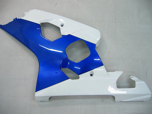 Amotopart 2004-2005 Suzuki GSXR600750 Cladding White e kit di colori blu