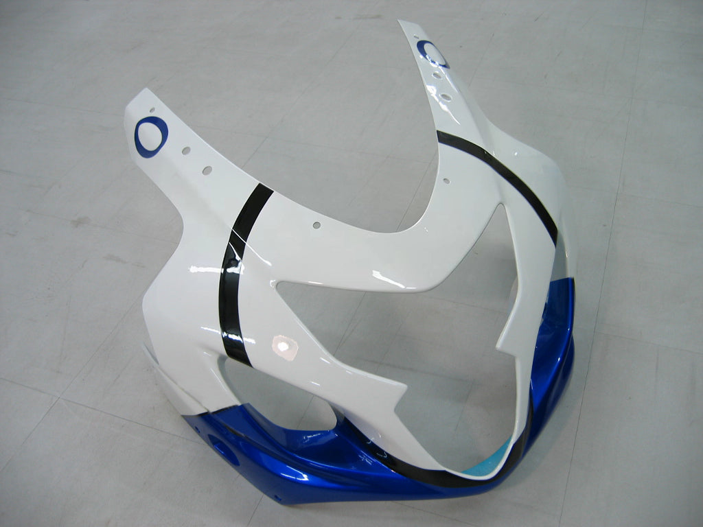 Amotopart 2004-2005 Suzuki GSXR600750 Cladding White e kit di colori blu