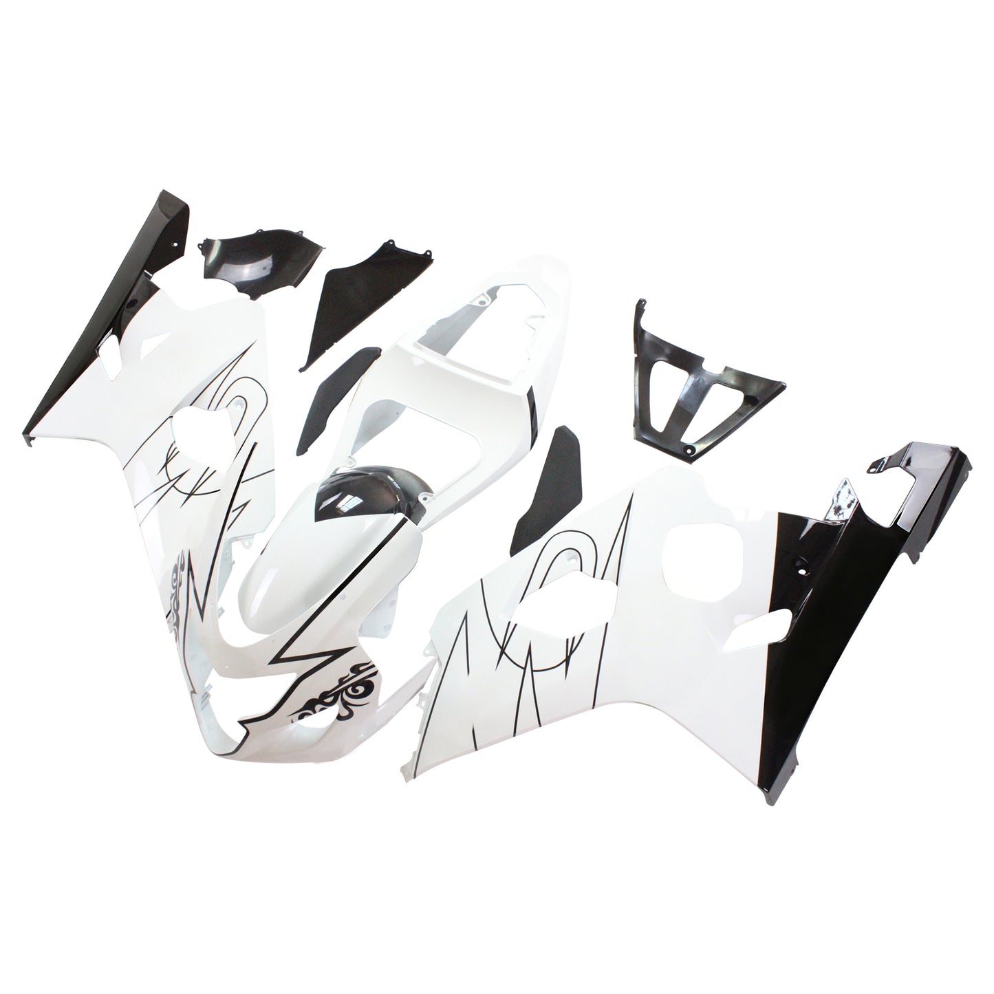 Carene 2004-2005 Suzuki GSXR 600 750 Bianco Alstare Corona Racing Generico