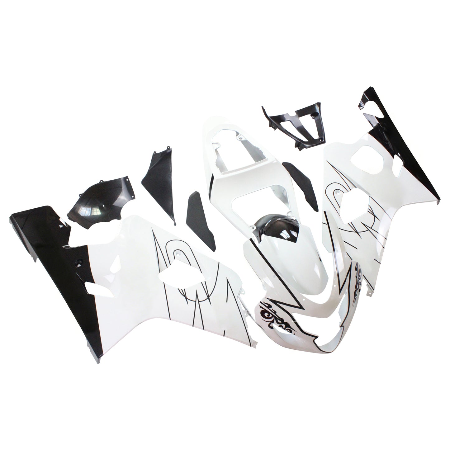 Carene 2004-2005 Suzuki GSXR 600 750 Bianco Alstare Corona Racing Generico