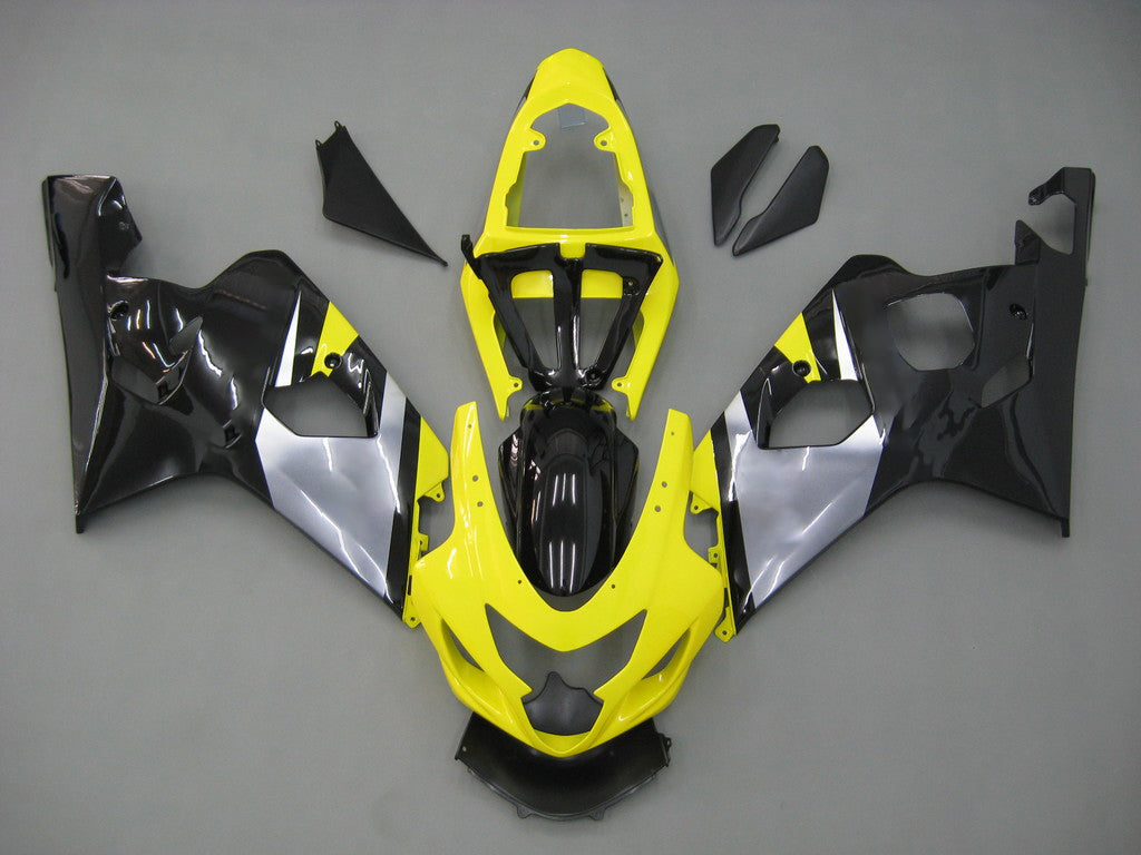 Carene 2004-2005 Suzuki GSXR 600 750 Giallo &amp; Nero GSXR Racing Generico