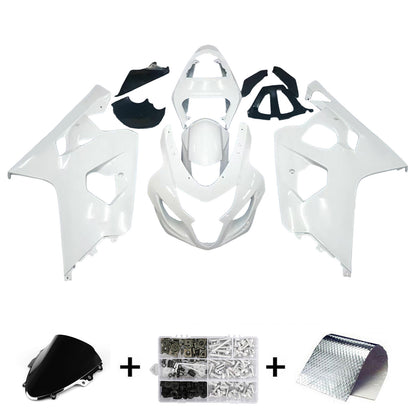 Carene 2004-2005 Suzuki GSXR 600 750 Bianco Metallico GSXR Racing Generico