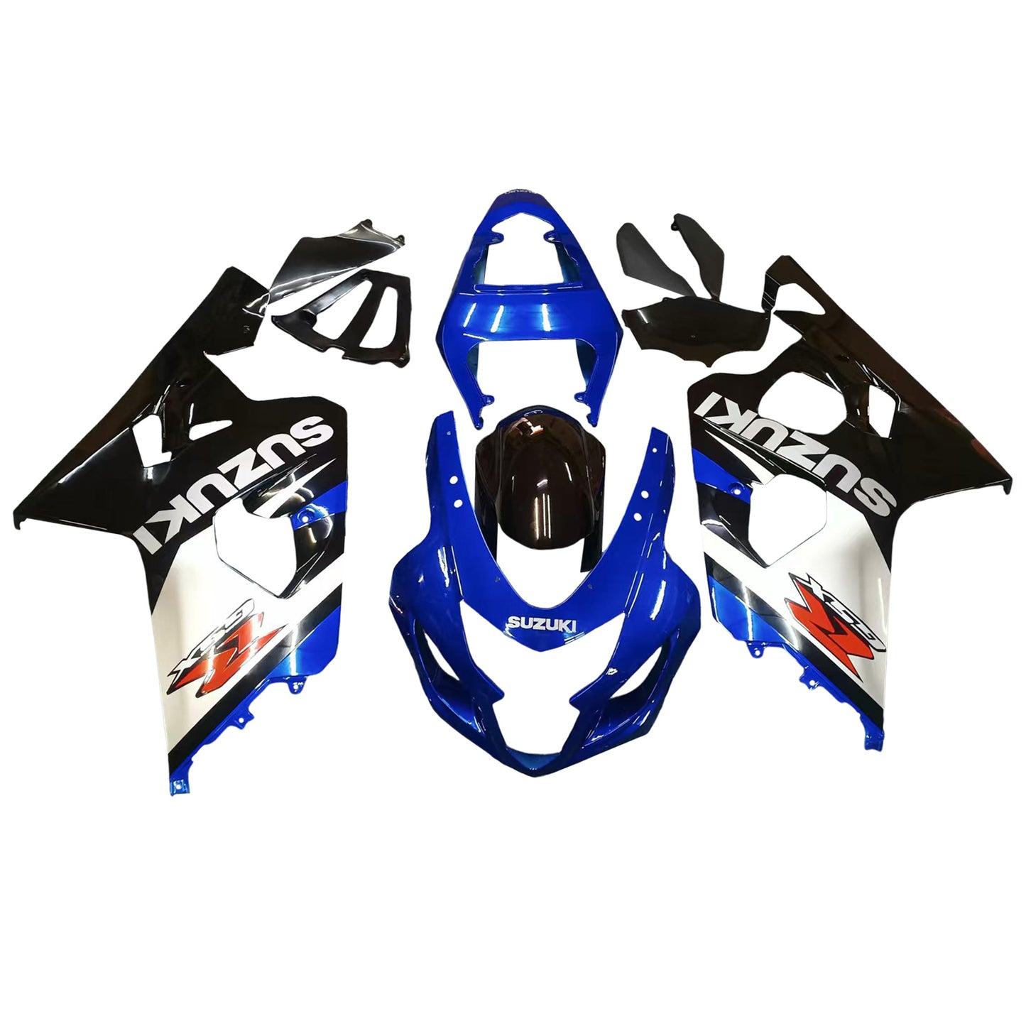 Carene 2004-2005 Suzuki GSXR 600 750 Blu Nero Suzuki GSXR Racing Generico