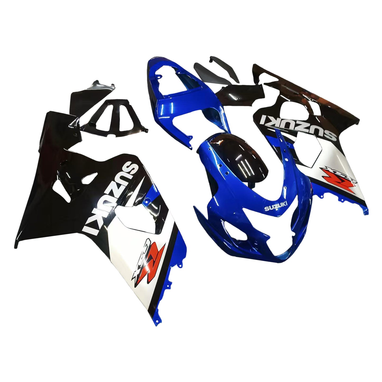 Carene 2004-2005 Suzuki GSXR 600 750 Blu Nero Suzuki GSXR Racing Generico