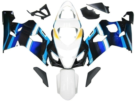 Carene 2004-2005 Suzuki GSXR 600 750 Bianco Blu Brux GSXR Racing Generico