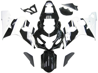 Per GSXR 600/750 2004-2005 Carrozzeria Carenatura ABS nero Stampato ad iniezione Plastica Set Generico