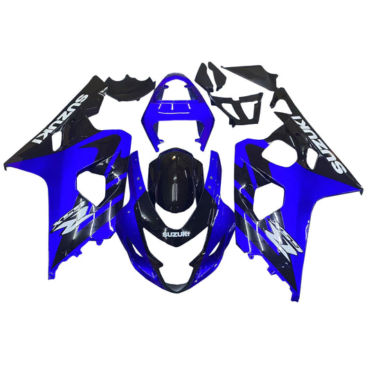 Carene 2004-2005 Suzuki GSXR 600 750 Blu Nero GSXR Racing Generico