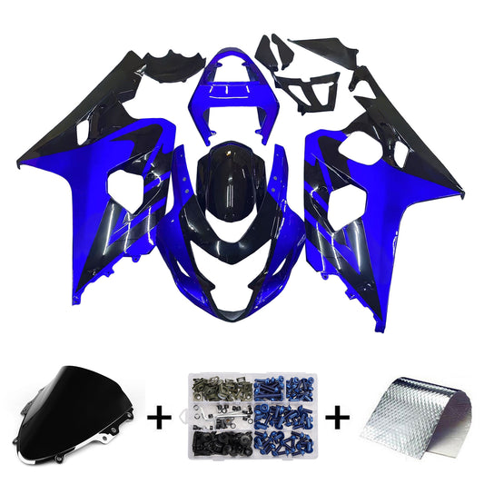 Carene 2004-2005 Suzuki GSXR 600 750 Blu Nero GSXR Racing Generico