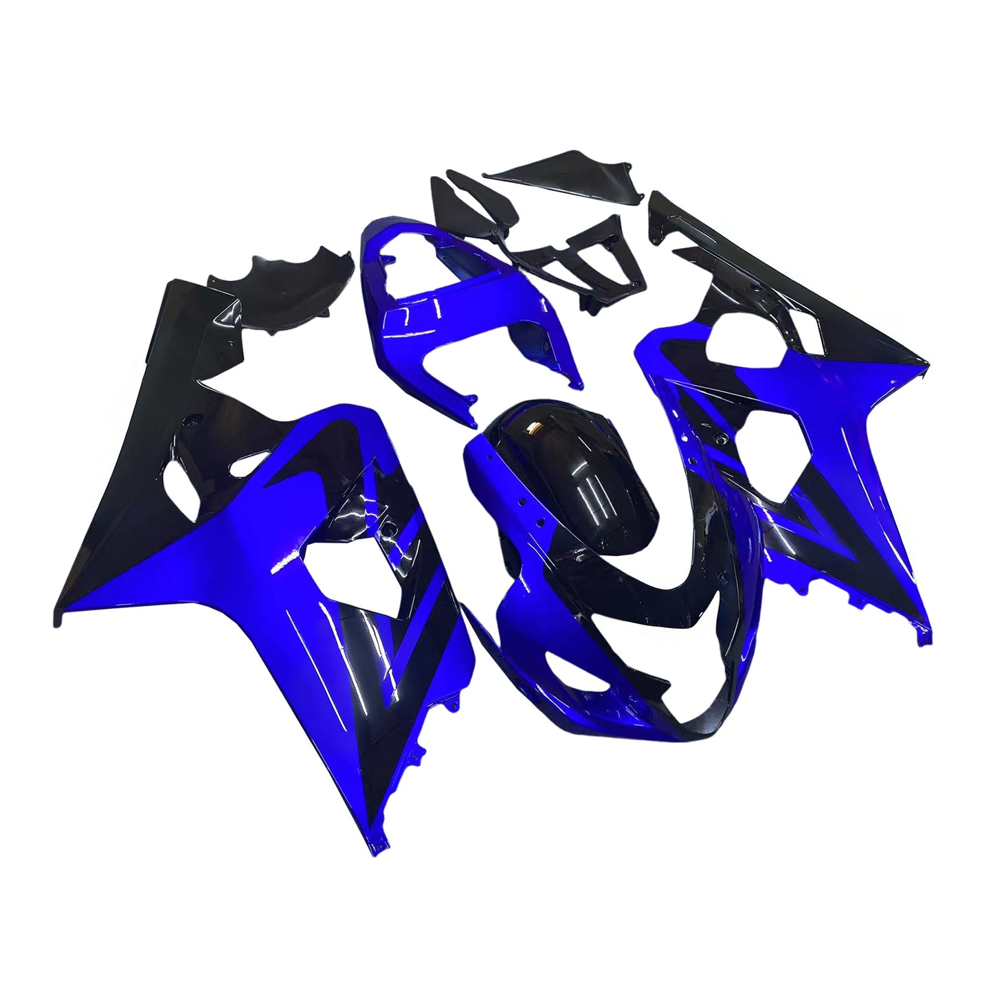 Carene 2004-2005 Suzuki GSXR 600 750 Blu Nero GSXR Racing Generico