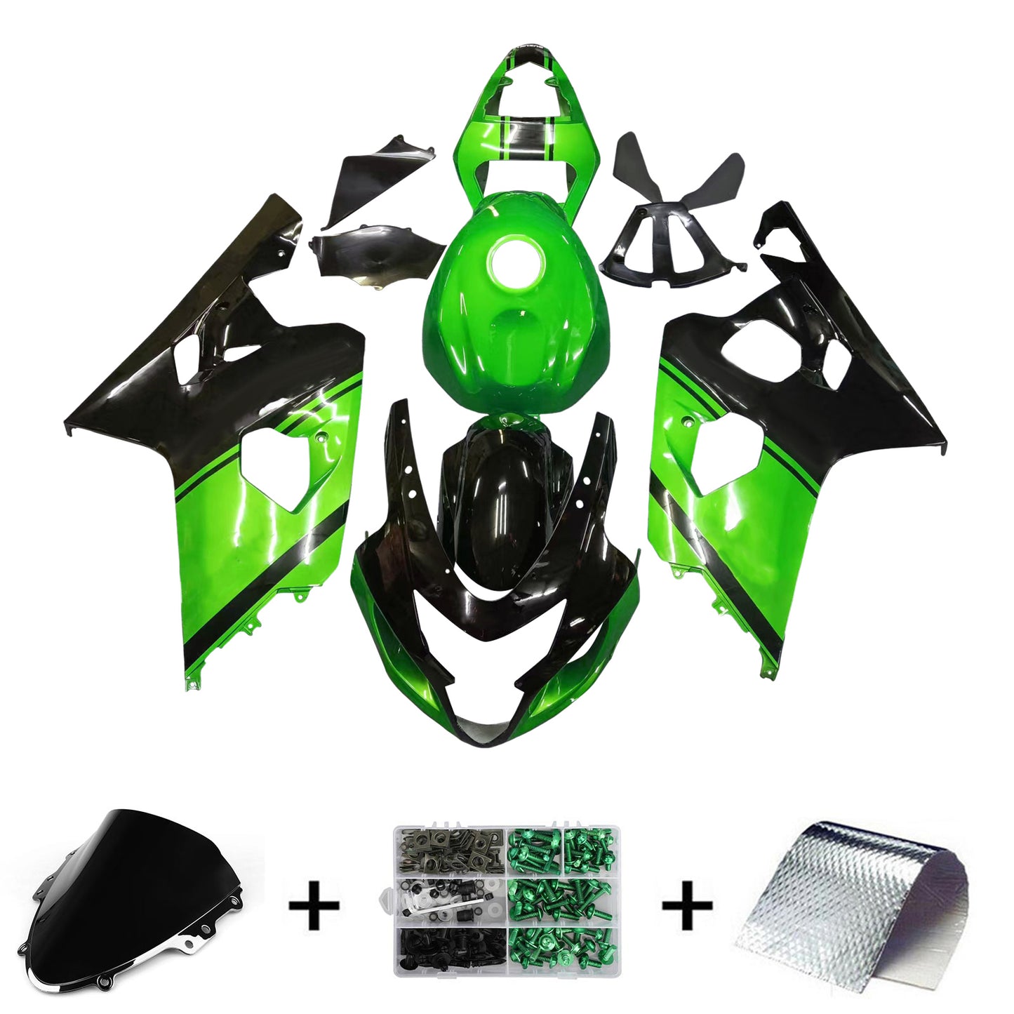 Amotopart Kit carena Suzuki GSXR 600/750 2004-2005 K4 Carrozzeria Plastica ABS