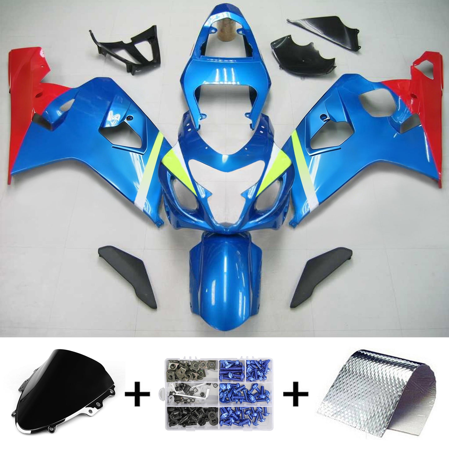 Suzuki GSXR 600/750 2004-2005 Kit Carenatura Carrozzeria Plastica ABS K4