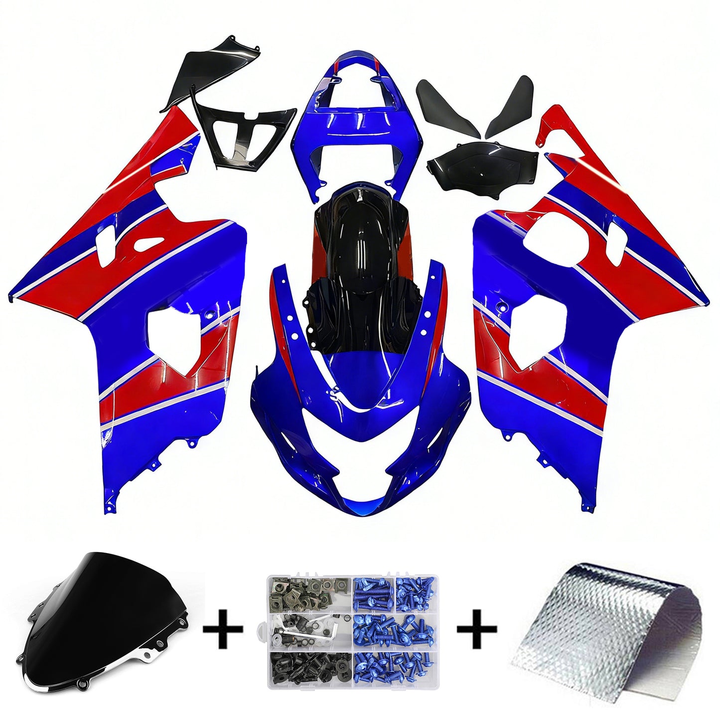 Suzuki GSXR 600/750 2004-2005 Kit Carena Carrozzeria Plastica ABS