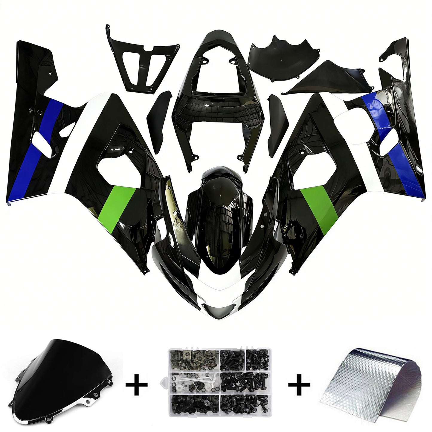 2004-2005 Suzuki GSXR 600/750 K4 Kit carena iniezione Carrozzeria Plastica ABS