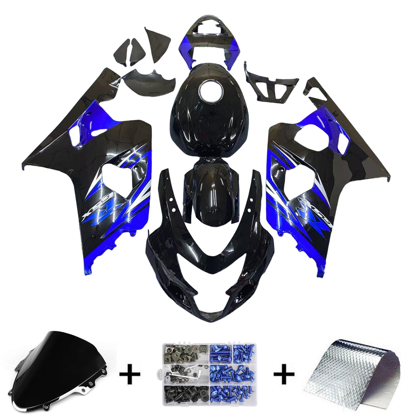 2004-2005 Suzuki GSXR 600/750 K4 Kit carena iniezione Carrozzeria Plastica ABS