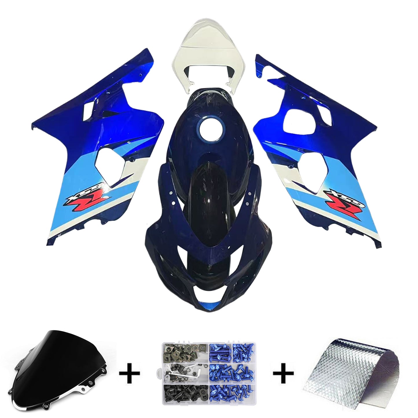 Kit carenatura ABS di plastica per Suzuki GSXR 600/750 2004-2005 K4