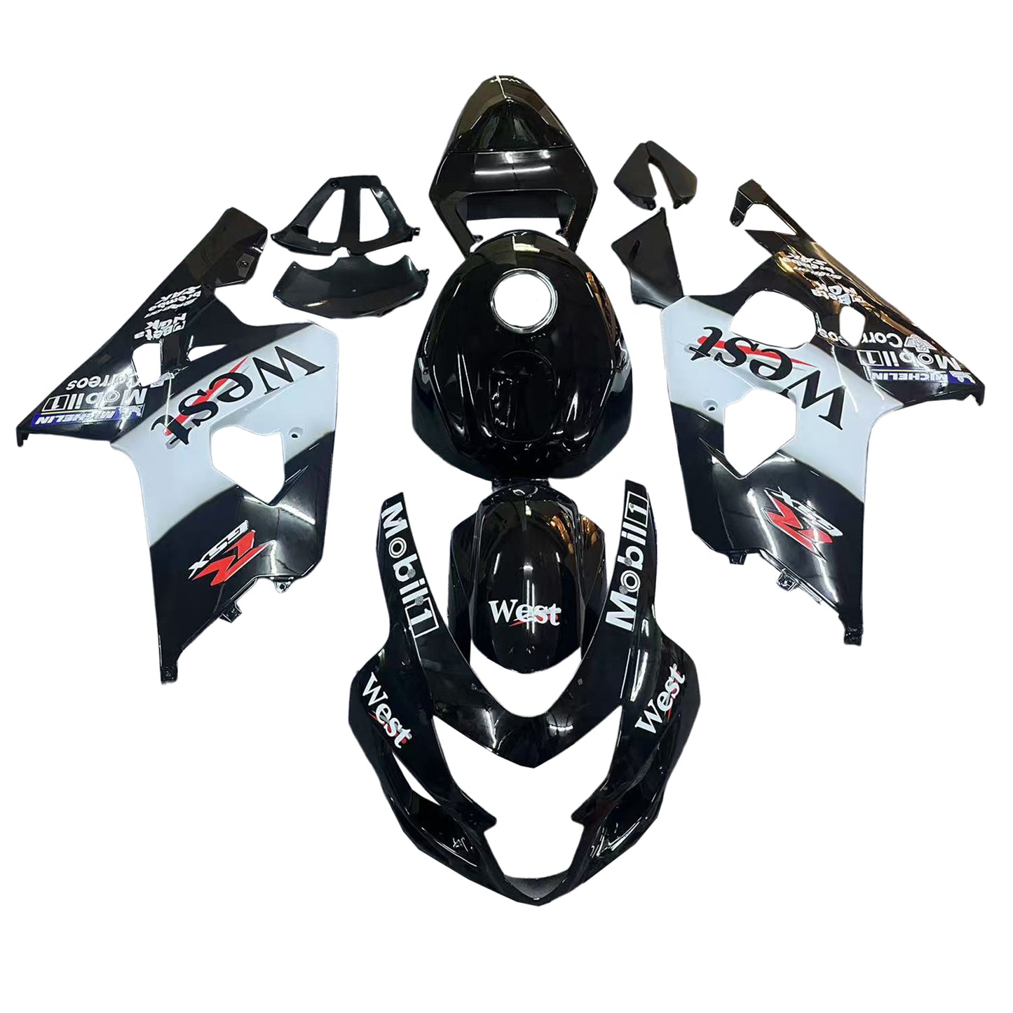 2004-2005 Suzuki GSXR 600/750 K4 Kit carena iniezione Carrozzeria Plastica ABS