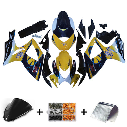 Carene 2006-2007 Suzuki GSXR 600 750 Giallo Blu Corona GSXR Racing Generico