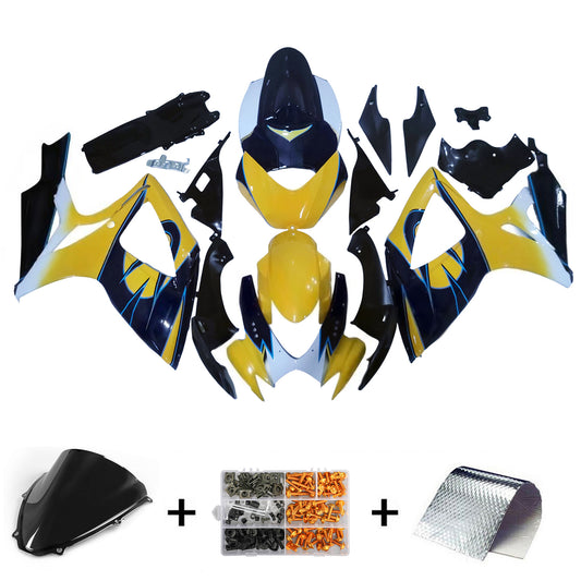 Carene 2006-2007 Suzuki GSXR 600 750 Giallo Blu Corona GSXR Generico
