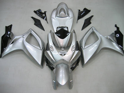 Per GSXR 600/750 2006-2007 Carrozzeria Carenatura ABS nero Stampato ad iniezione Plastica Set Generico