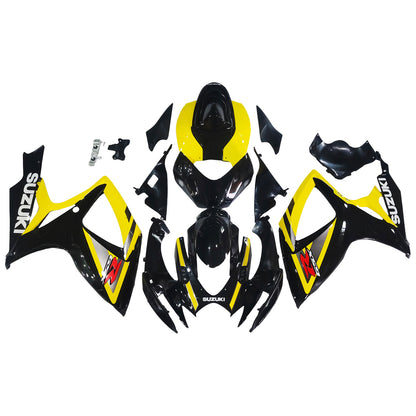 Carene 2006-2007 Suzuki GSXR 600 750 Nero e Giallo GSXR Generico