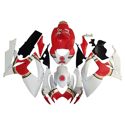 Carene 2006-2007 Suzuki GSXR 600 750 Bianco Rosso Lucky Strike Generico