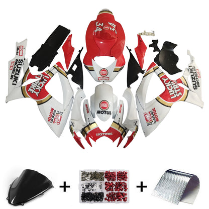 Carene 2006-2007 Suzuki GSXR 600 750 Bianco Rosso Lucky Strike Generico
