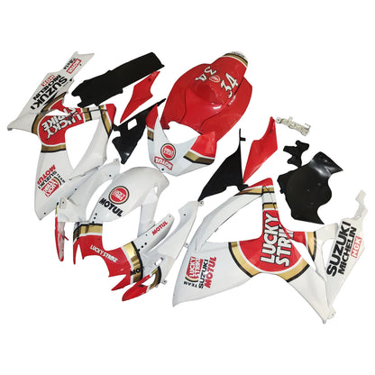 Carene 2006-2007 Suzuki GSXR 600 750 Bianco Rosso Lucky Strike Racing Generico